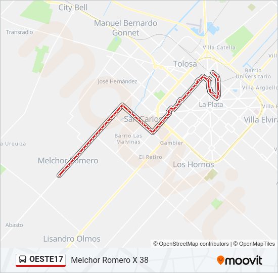 Mapa de OESTE17 de Colectivo