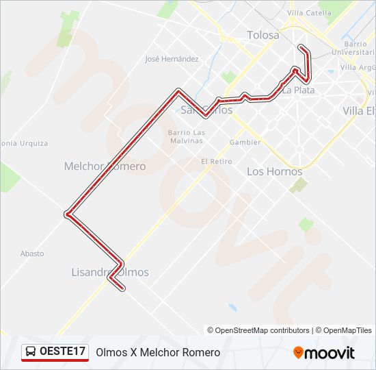 Mapa de OESTE17 de Colectivo