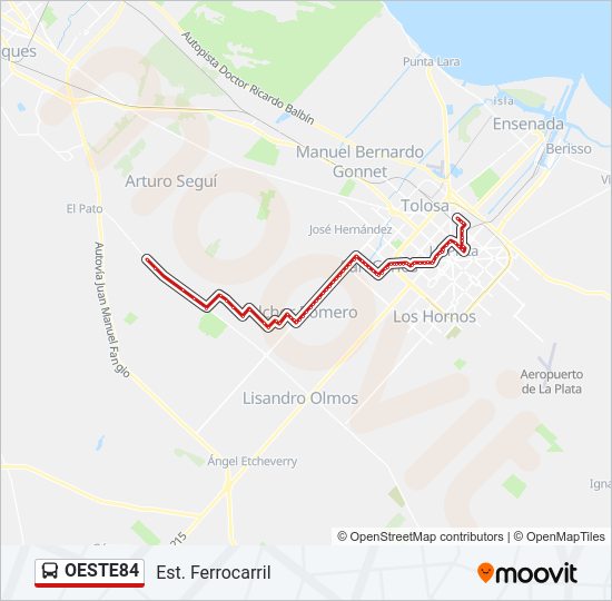Mapa de OESTE84 de Colectivo