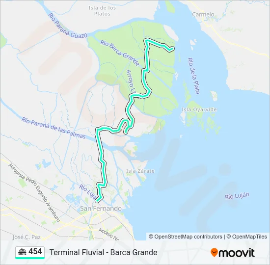 454 Ferry Line Map
