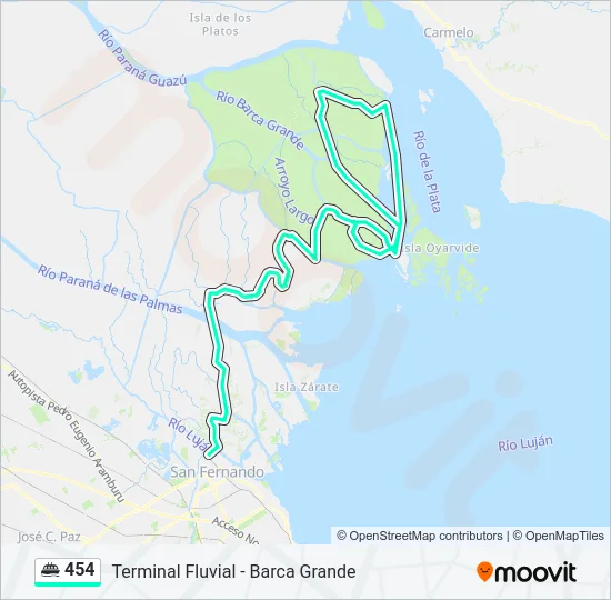 454 Ferry Line Map