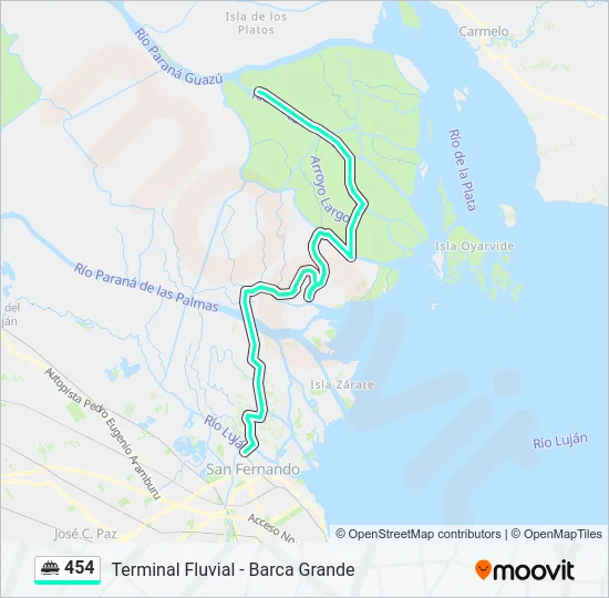 454 Ferry Line Map