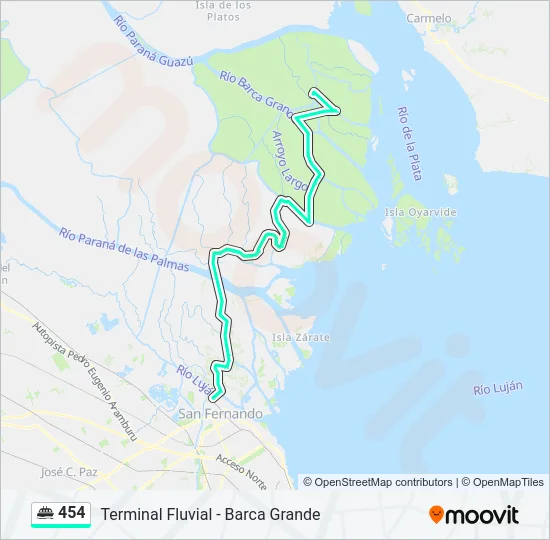 454 Ferry Line Map