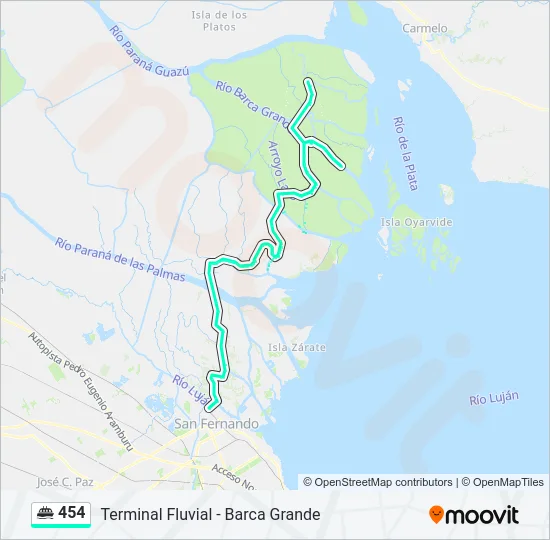 454 Ferry Line Map