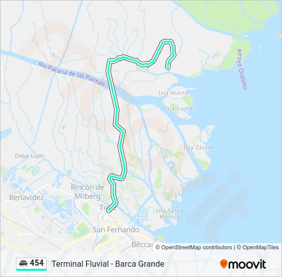 454 Ferry Line Map