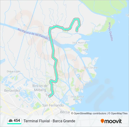 454 Ferry Line Map
