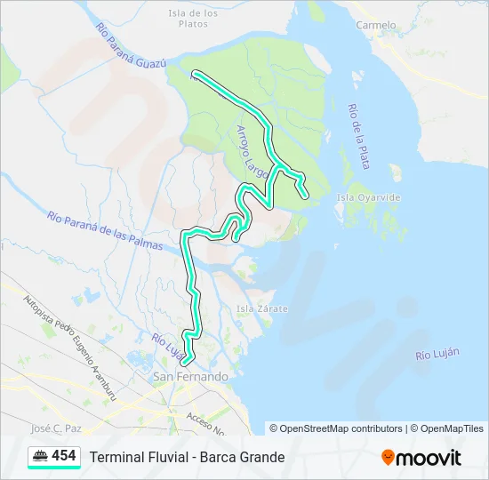 454 Ferry Line Map
