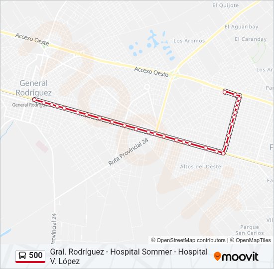 Mapa de 500 de Colectivo