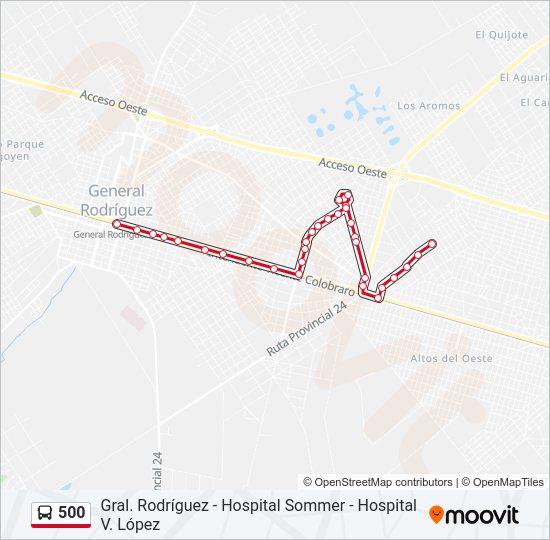 Mapa de 500 de Colectivo