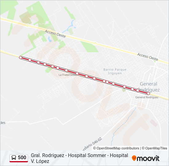 Mapa de 500 de Colectivo