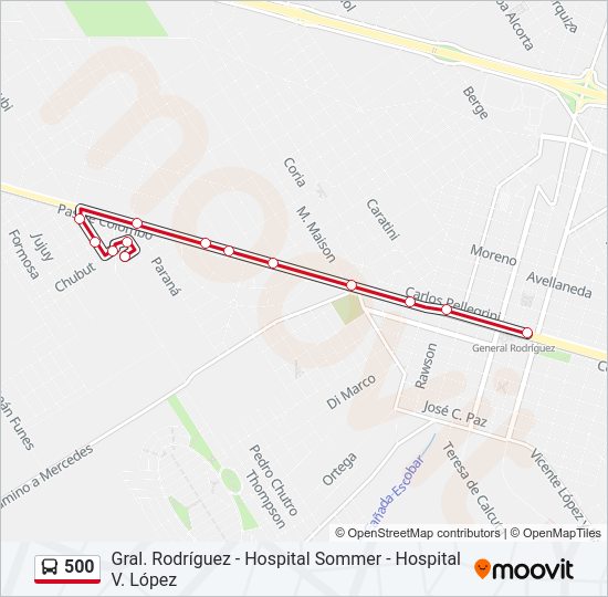 Mapa de 500 de Colectivo
