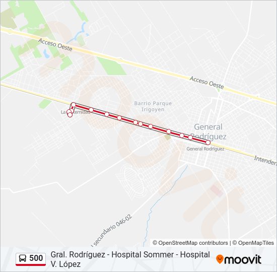 Mapa de 500 de Colectivo