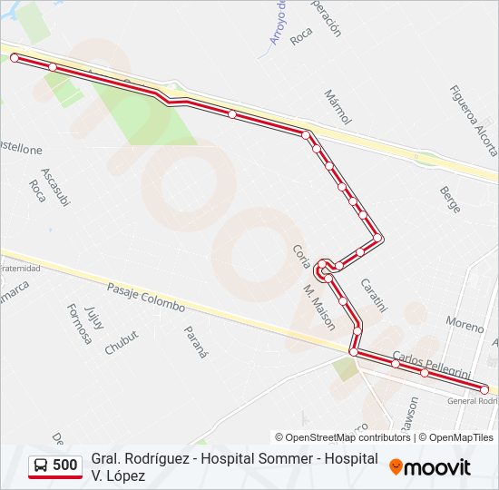 Mapa de 500 de Colectivo