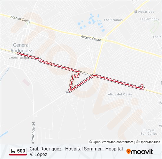 Mapa de 500 de Colectivo