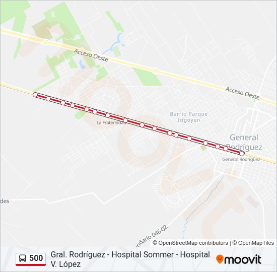 Mapa de 500 de Colectivo