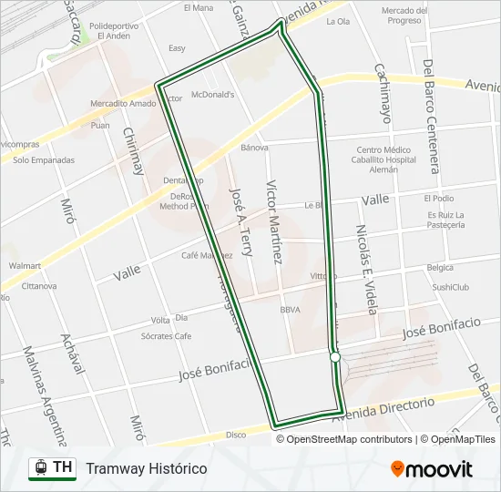 TH Light Rail Line Map