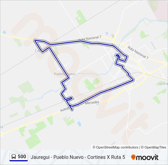 Mapa de 500 de Colectivo