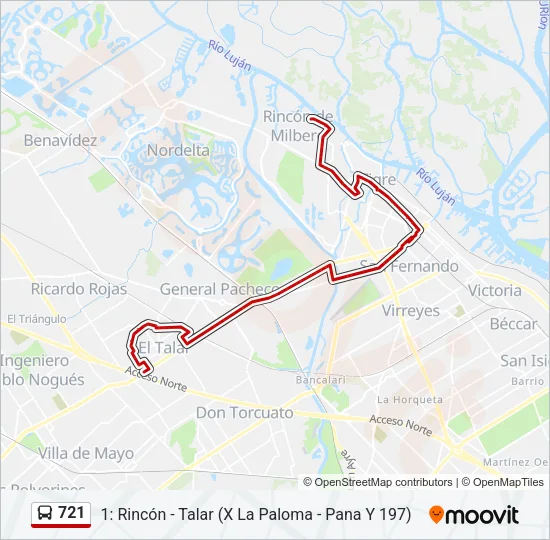 721 Colectivo Line Map