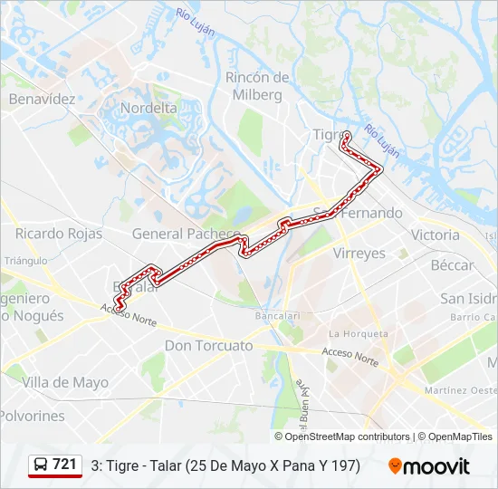 721 Colectivo Line Map