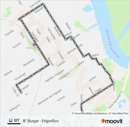 SIT Colectivo Line Map