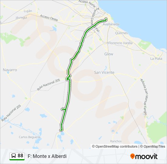 Mapa de 88 de Colectivo