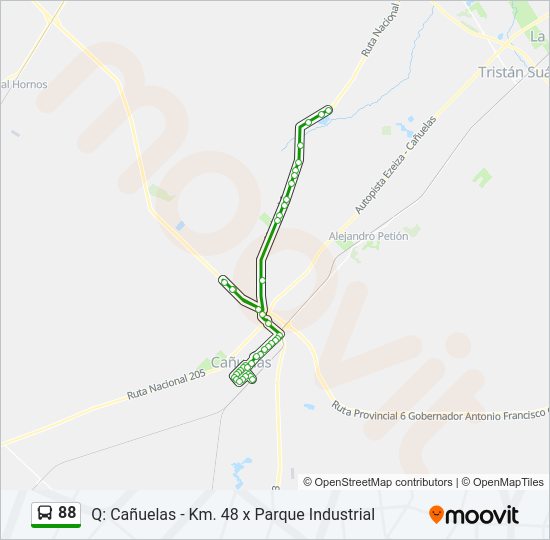 Mapa de 88 de Colectivo