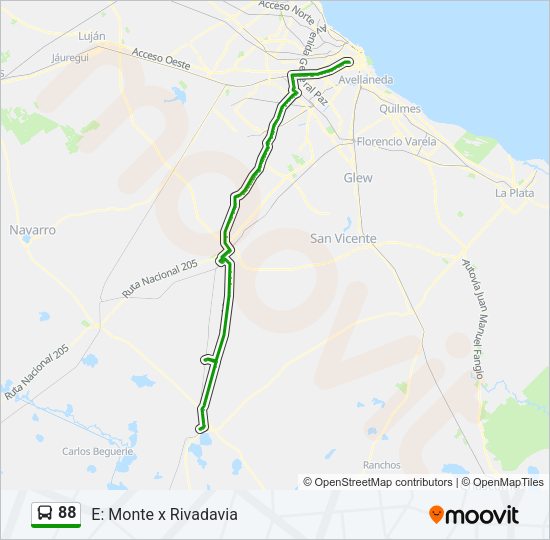 Mapa de 88 de Colectivo