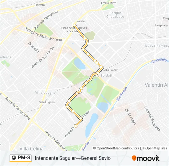 PM-S Light Rail Line Map