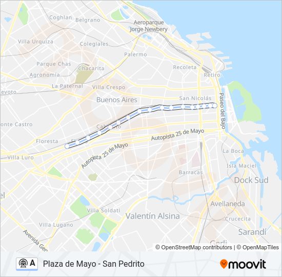 A Subte Line Map