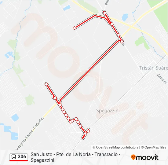 306 Colectivo Line Map