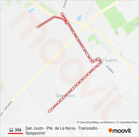 306 Colectivo Line Map