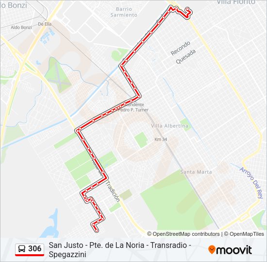 306 Colectivo Line Map