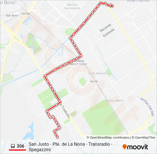 306 Colectivo Line Map