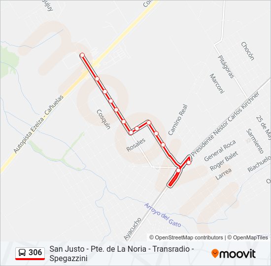 306 Colectivo Line Map