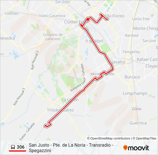 306 Colectivo Line Map