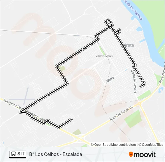 SIT Colectivo Line Map