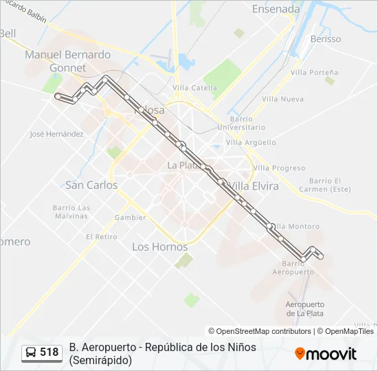 518 Colectivo Line Map