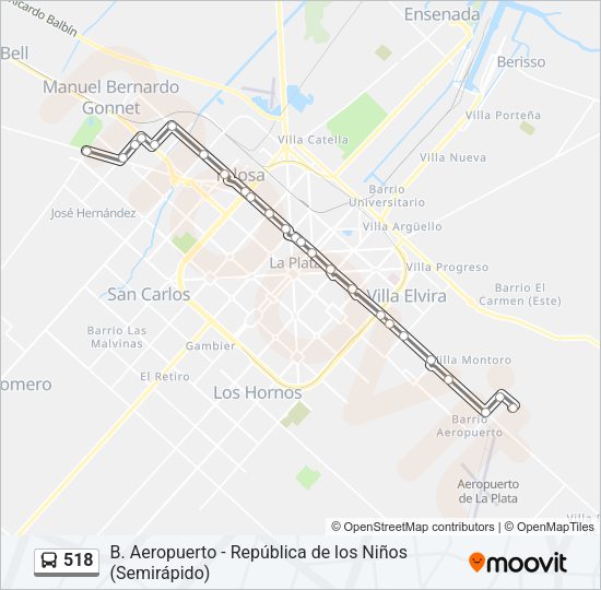 518 Colectivo Line Map