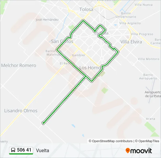 506 41 Colectivo Line Map