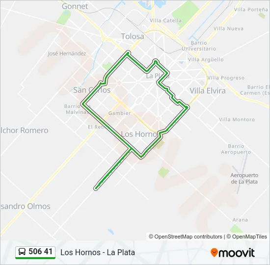 506 41 Colectivo Line Map