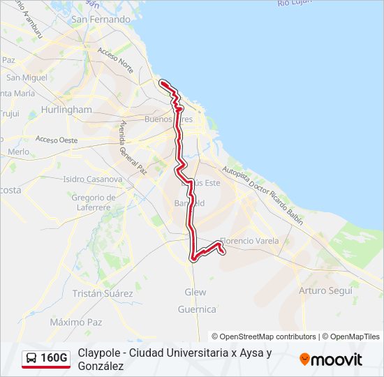 Mapa de 160G de Colectivo