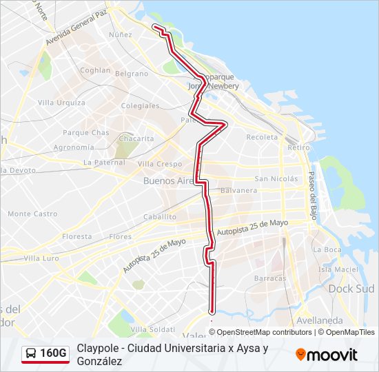 Mapa de 160G de Colectivo