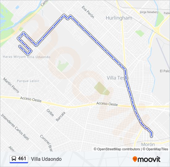 461 Colectivo Line Map