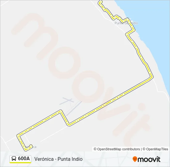 600A Colectivo Line Map