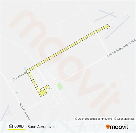 600B Colectivo Line Map