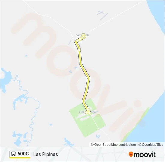 600C Colectivo Line Map