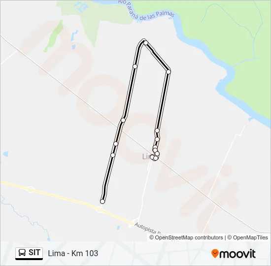 SIT Colectivo Line Map