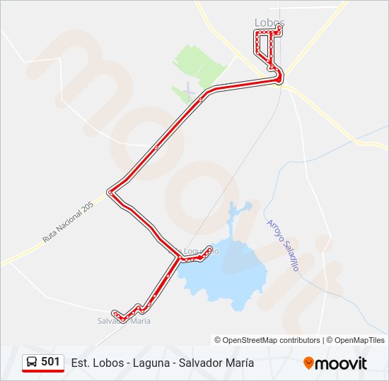 Mapa de 501 de Colectivo