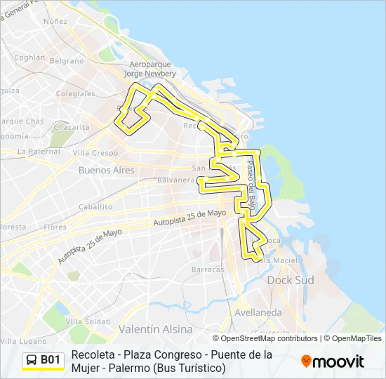 B01 Colectivo Line Map