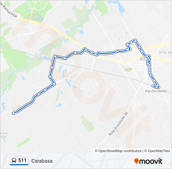511 Colectivo Line Map